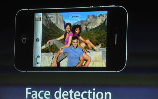 iphone 4s face detection